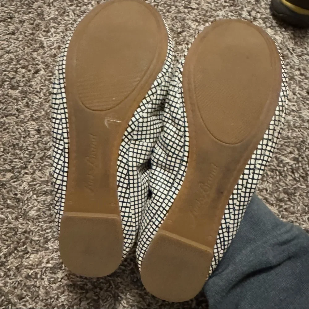 Lucky Brand grid pattern Emmie ballet flats Size 7.5